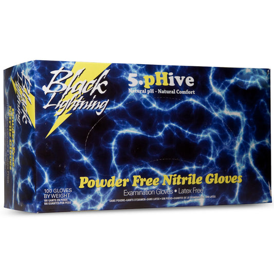 Black Lightning Nitrile Gloves (100 Per Box)